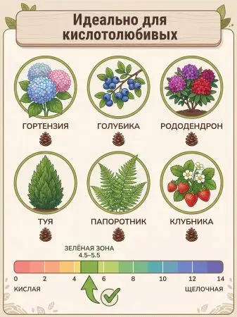 Мульча для сада из шишек целых 5 кг