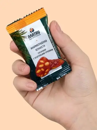 Мармелад сосновый с кедровыми орешками, 500 г